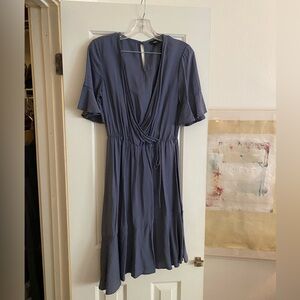 Massimo Blue Wrap Dress